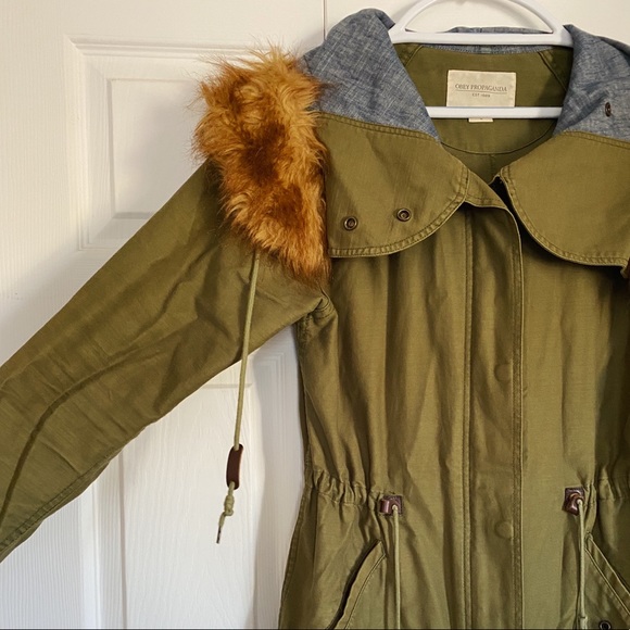 Obey trench coat - Picture 3 of 7